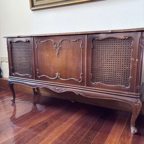 Radio and record player furniture used
