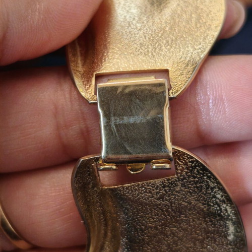 Vintage Statement Gold Collar Necklace like new, 1970s design