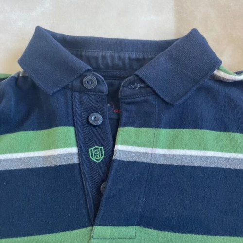 Giovanni Galli men's long-sleeve blouse used, blue and green