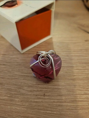 Heart ring like new, silver