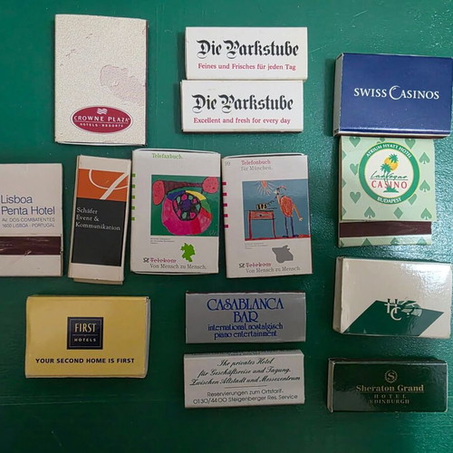 Collectible and promotional matchboxes like new, set of 23