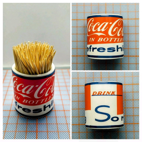 Porcelain Coca-Cola toothpick holder new