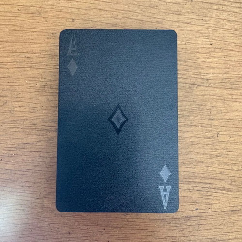 Black playing cards set of 2, new, plastic coated with 2 jokers each