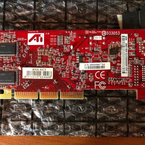 ATI Radeon 9200 LE 128MB Silent AGP used, unknown working condition