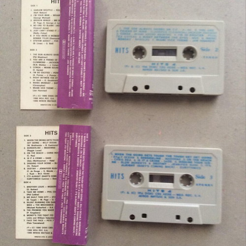 Hits 4 cassette tape used, pop genre