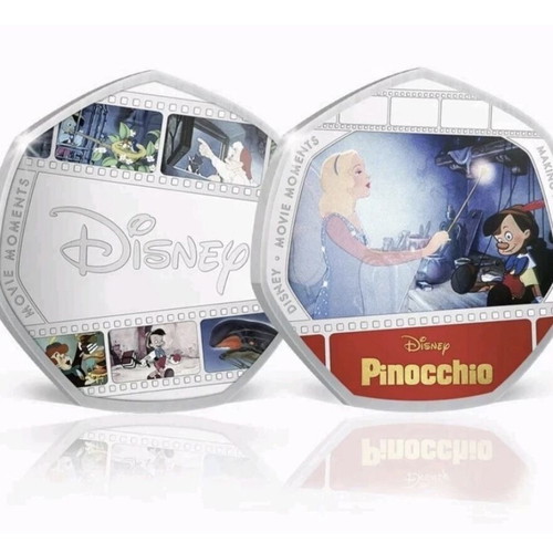 Pinocchio album with 6 coins 50p 2022 new