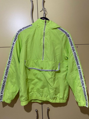Zara windbreaker jacket like new, green and yellow, size 164 cm