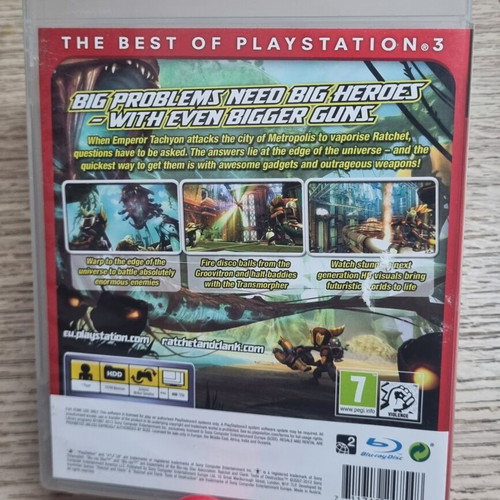 Ratchet & Clank Tools of Destruction game for PS3 like new, English menu