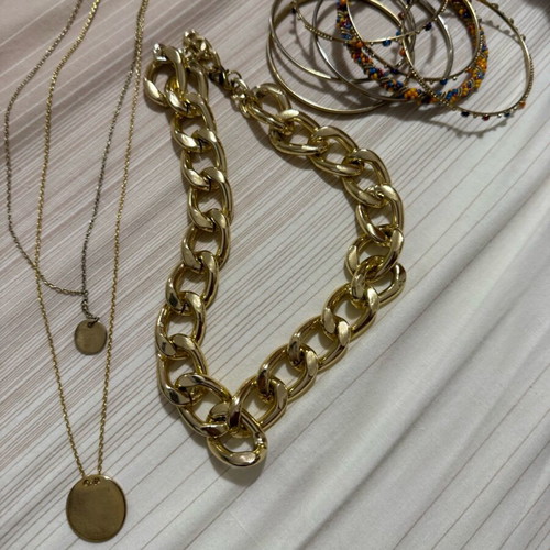 Bracelets used and necklace