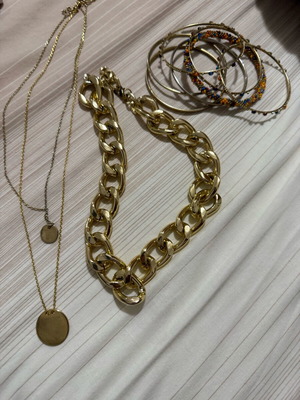 Bracelets used and necklace