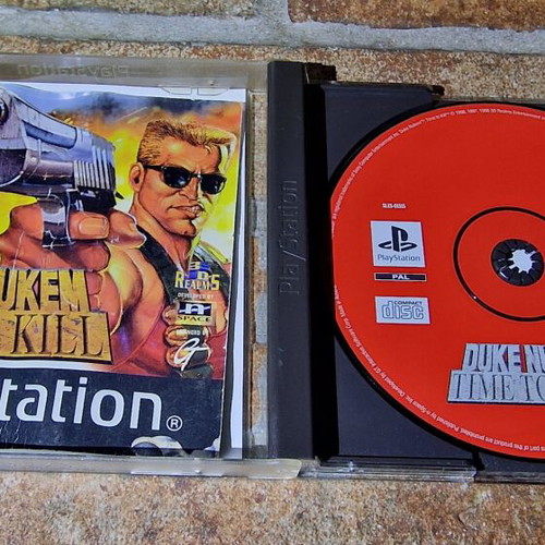 Duke Nukem Time to Kill PlayStation game used, rare Greek edition