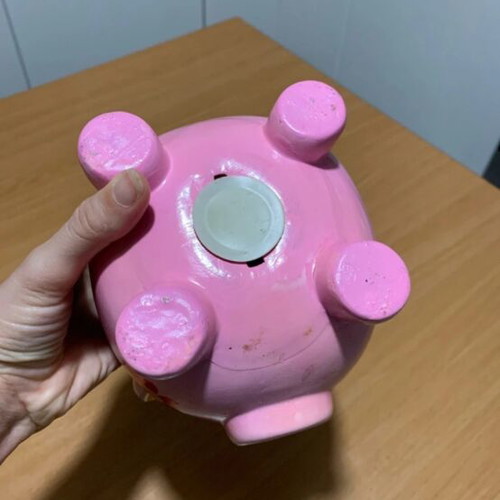 Money bank like new, set of two decorative piggy banks