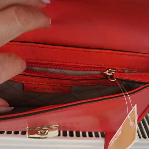 Michael Kors handbag new, red, 100% leather
