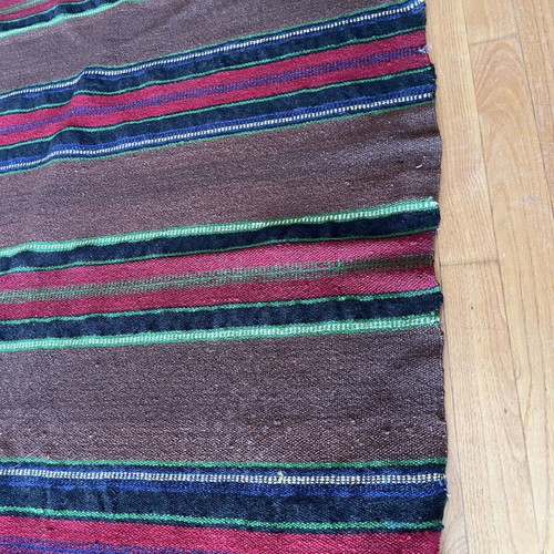 Traditional Woolen Loom-Woven Kilim Rug used 1.54 x 1.94 m