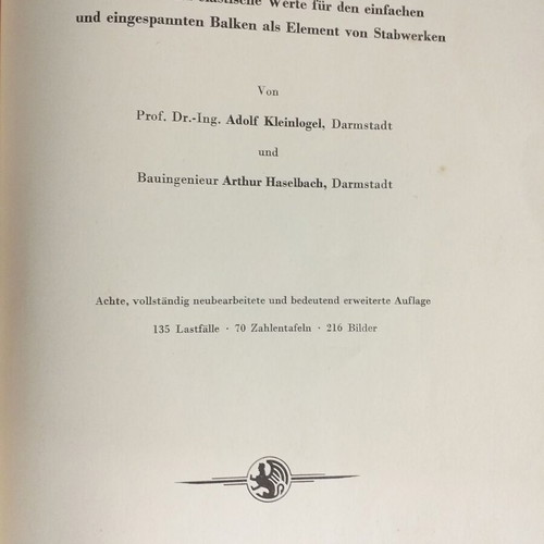 German technical books used, set of 5 volumes