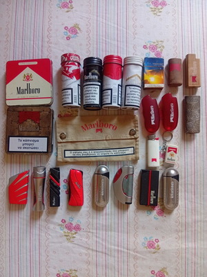 Marlboro authentic advertising collectibles used, complete set of 23 items