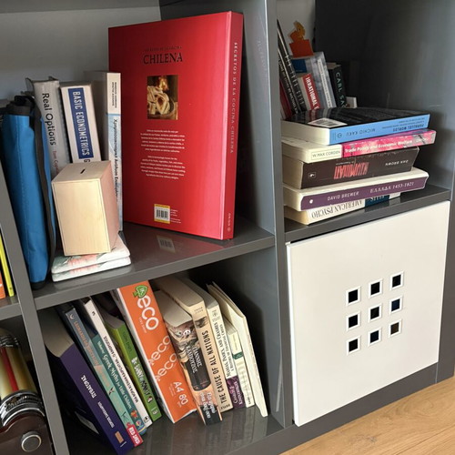 Kallax shelf gray glossy IKEA like new