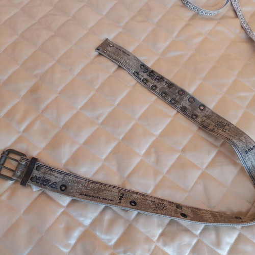Men's belt used, canvas material, 99 cm length