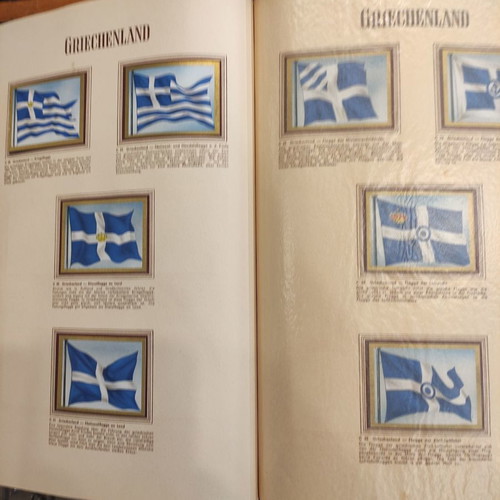 Album with European countries flags used