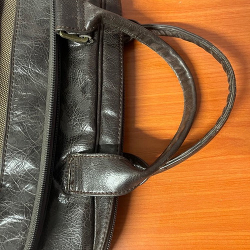 Men's handheld bag used, dimensions 35x40