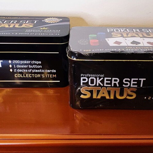 Regency Casino & Professional Poker Set new, 2 pieces collectible