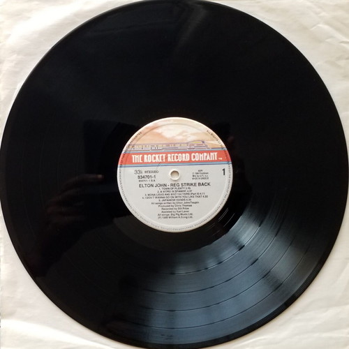 Elton John Reg Strikes Back vinyl LP album