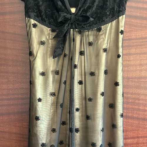 Elegant dress Fusion like new, black and beige, size L