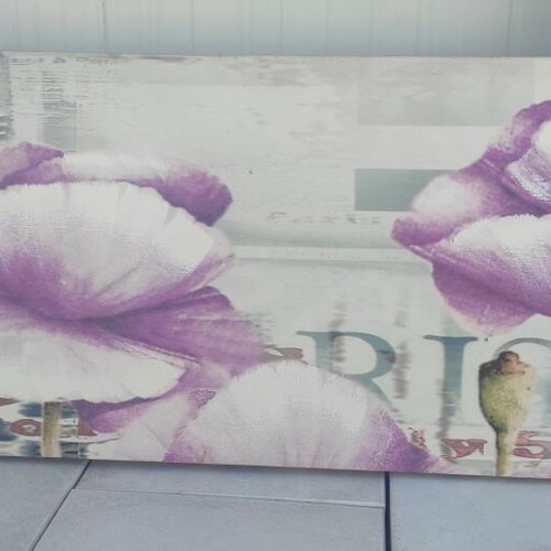 Paris canvas wall art print 120x40 cm