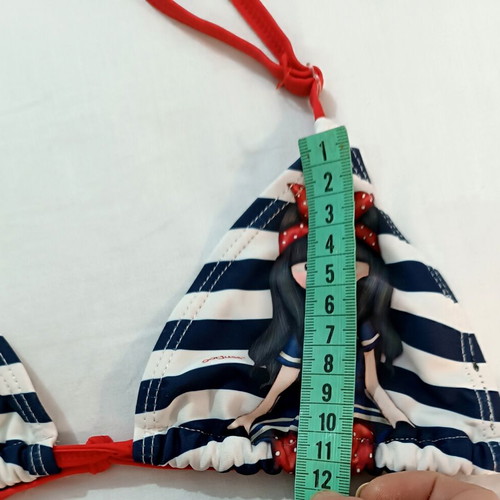 Santoro London girls' bikini with Gorjuss nautical stripes like new, size 7-8
