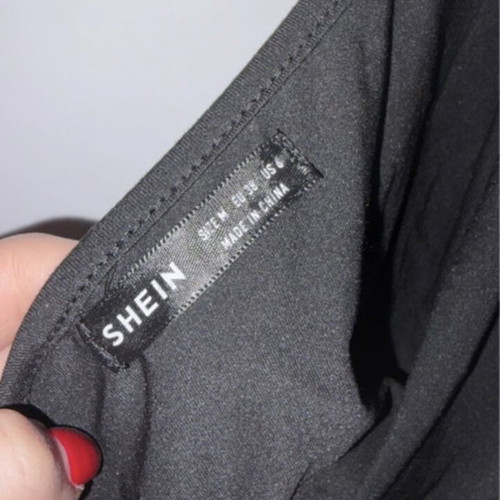 Black one-shoulder top Shein like new, size M