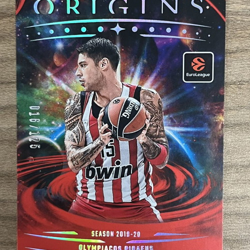 2025-26 Panini Origins Euroleague Basketball Card Georgios Printezis like new