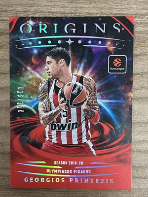 2025-26 Panini Origins Euroleague Basketball Card Georgios Printezis like new