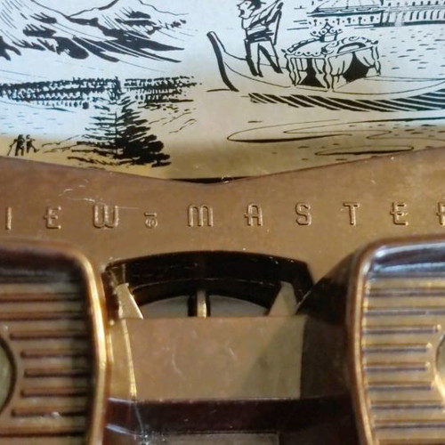 View-master E (1951) used with 10 reels from 40s, 50s