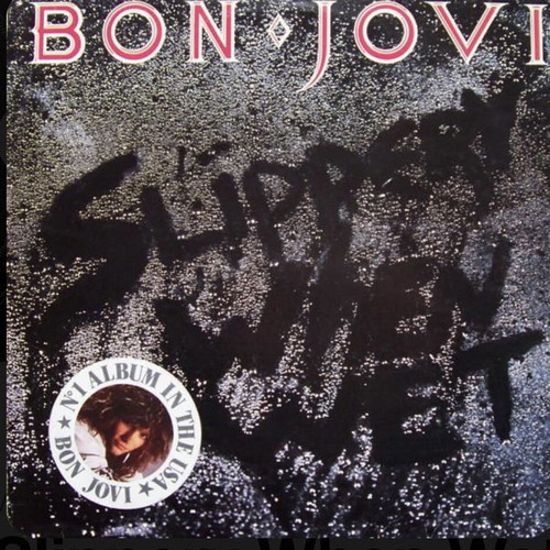 Slippery When Wet vinyl album by Bon Jovi used