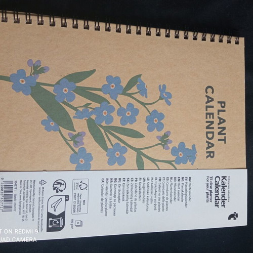 Plant calendar new, cultivation notebook
