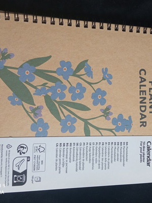 Plant calendar καινούργιο, τετράδιο καλλιέργειας φυτών