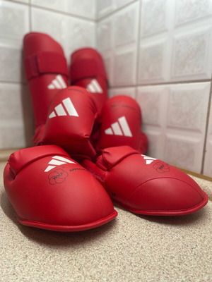 Adidas WKF Approved Karate Set like new, red