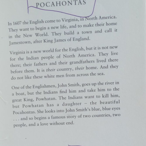 Pocahontas Oxford Bookworms Library Stage 1 English learning book