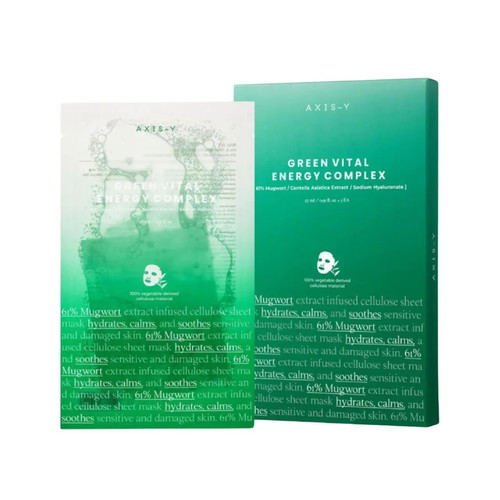 Axis-Y Green Vital Energy Complex μάσκα προσώπου με Centella Asiatica & Mugwort
