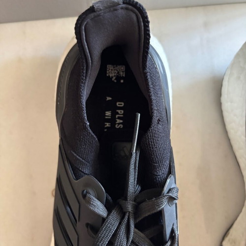 Adidas Ultra Boost athletic shoes, black, size 42