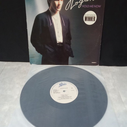 Johnny Logan Hold Me Now vinyl maxi record used, 1980s Eurovision winner