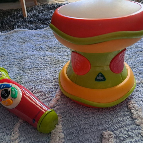 Early Learning Centre drum and microphone set used