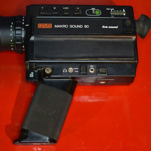Super 8 Eumig Makro Sound camera used with sound and Makro Zoom lens