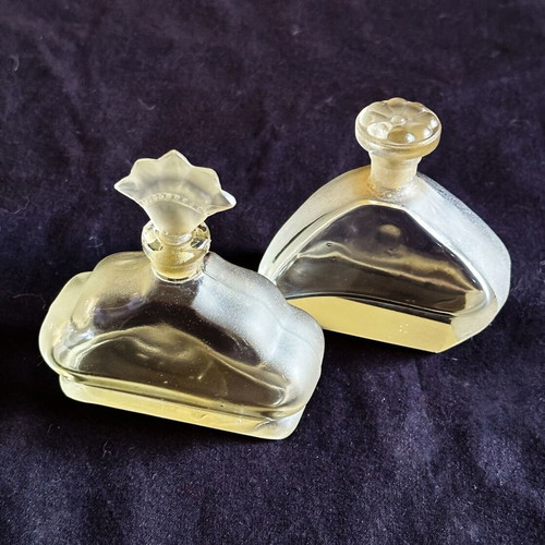 Collectible perfume bottles used from Soviet Union 1960s, set of 2