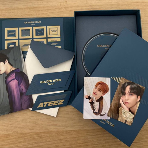 Golden Hour Part 1 Ateez Blue Hour Ver. album like new