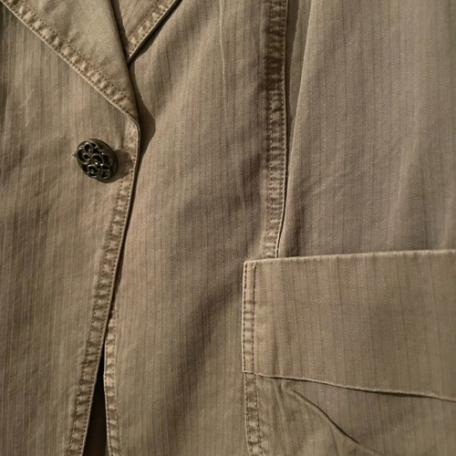 Olive fabric jacket like new, s-m