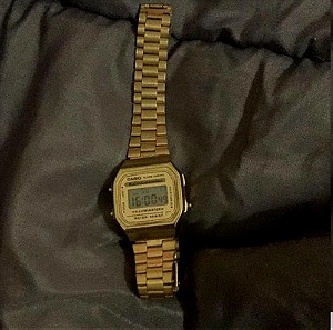 casio golden watch ρολοι