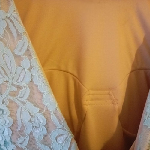 Dress with lace new, mint and beige, size XL
