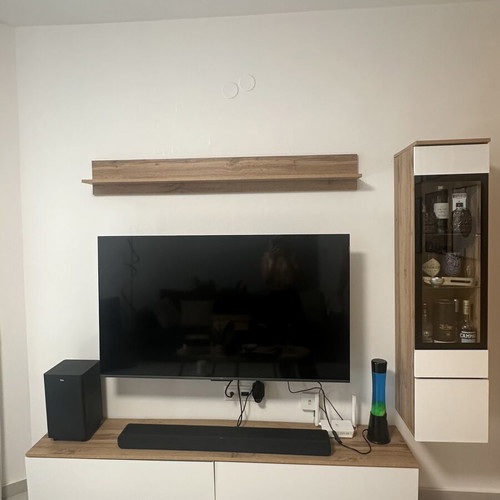 TV unit set with shelf and side cabinet