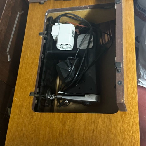 Singer with table and motor in good condition